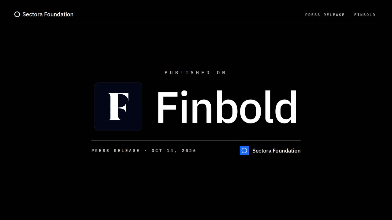 Sectora press release on Finbold