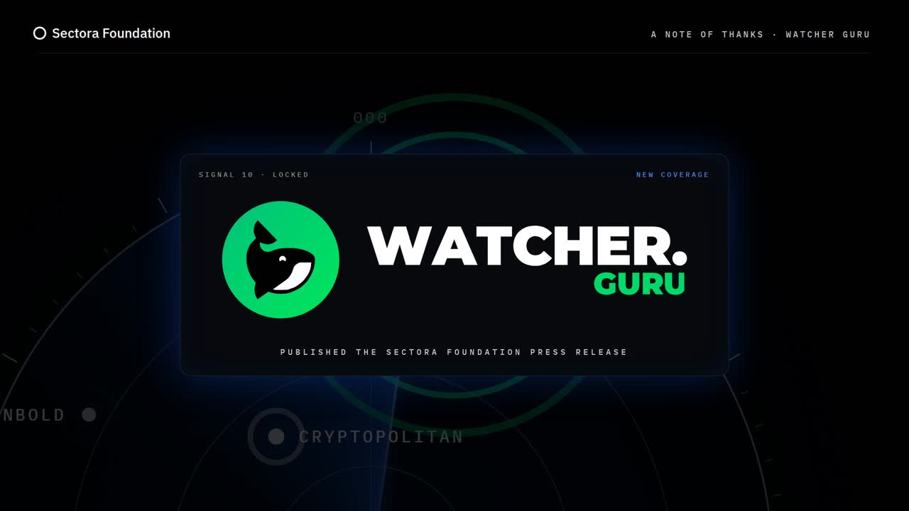 Sectora press release on Watcher Guru